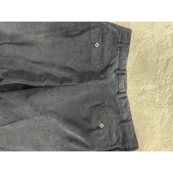 Peter Millar Nanoluxe Black Corduroy Pants 36x30 Waist Classic Fit Mens Trousers - Picture 7 of 8